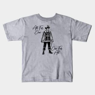 All For One, One For All Kids T-Shirt